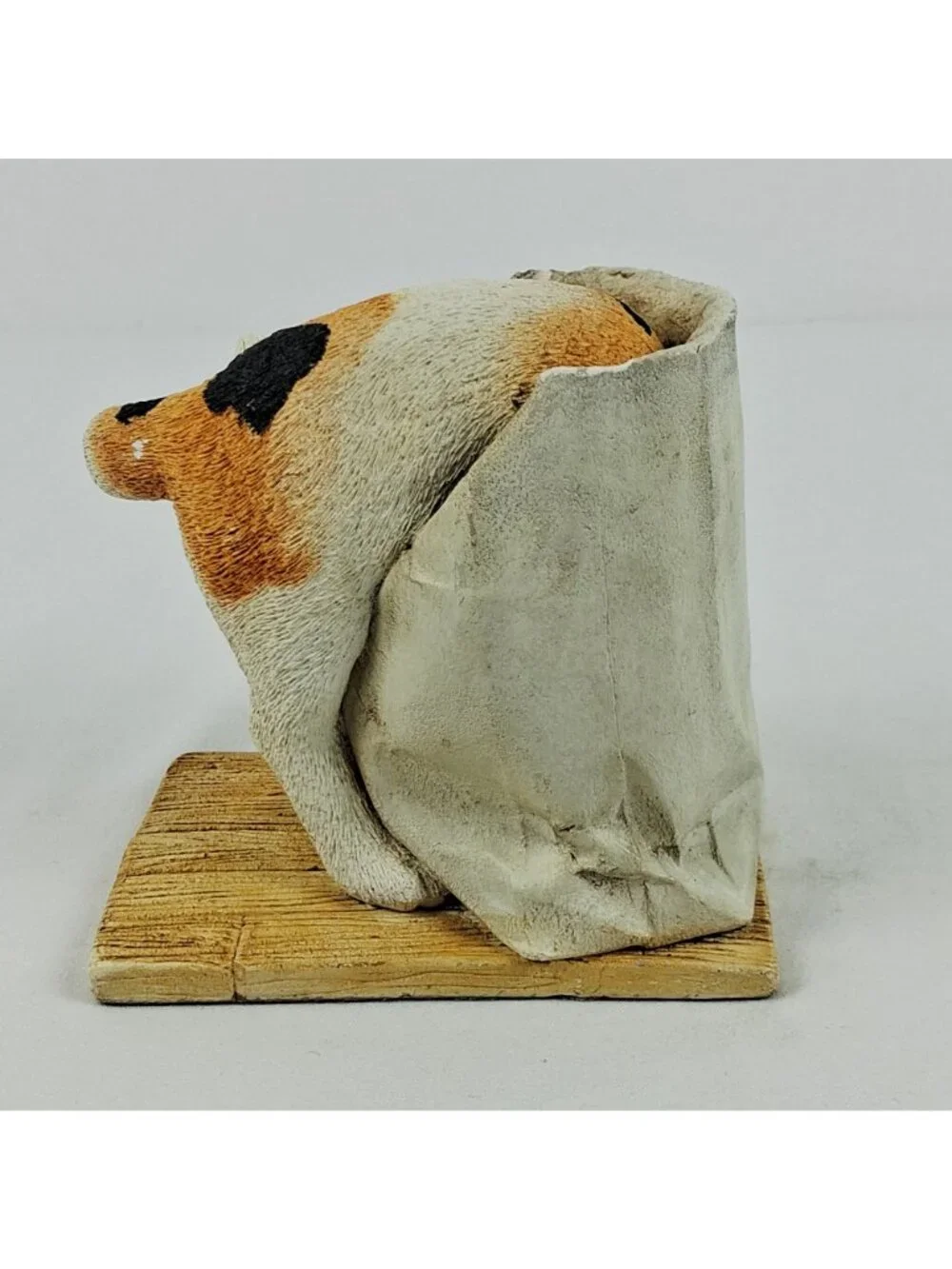 Purrfect Pet Brown Bag Behavior Calico Cat I Go Bonkers Figurine Marty Inc 1991